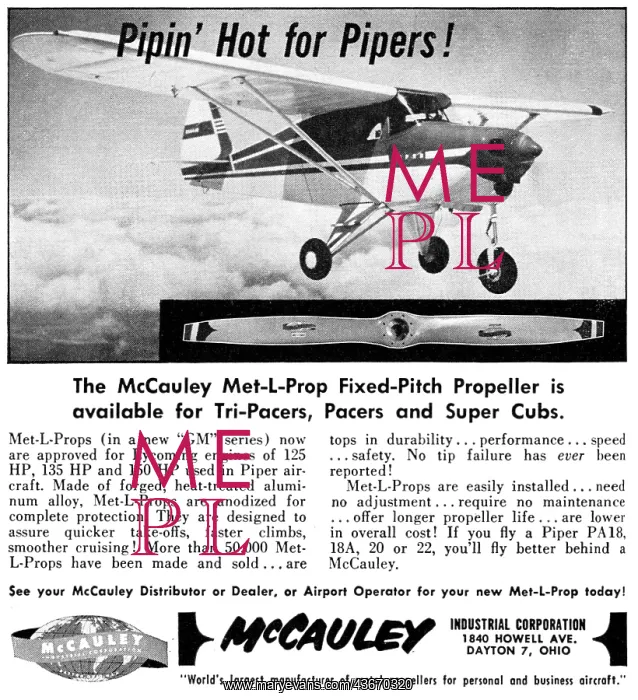 : McCauley Propellers- McCauley Met-L-Prop : McCauley Propellers- McCauley Met-L-Prop