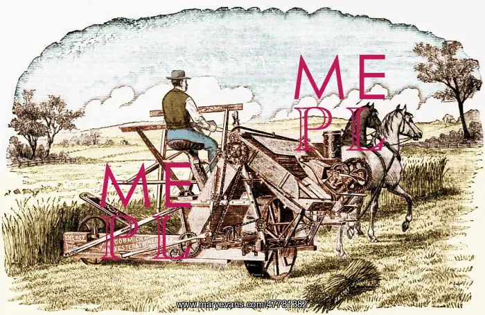 : McCormick Harvester and Twine Binder, 1884 : McCormick Harvester and Twine Binder, 1884