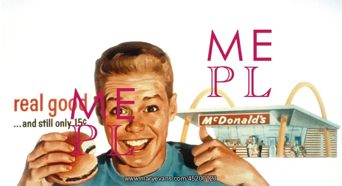 : McDonald's restaurant advertisement from ? : McDonald's restaurant advertisement from ?