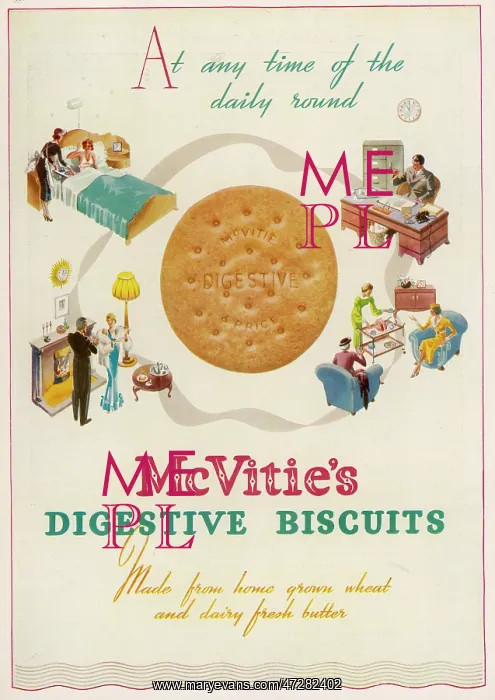 : MCVITIE'S DIGESTIVE 1936 : MCVITIE'S DIGESTIVE 1936