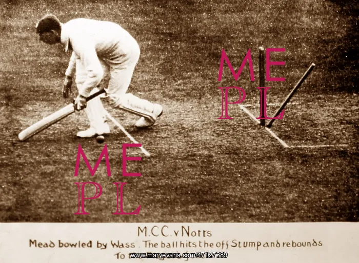  : Mead bowled by Mass, MCC v Notts