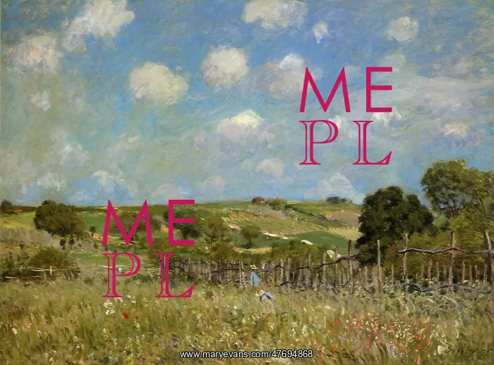  : Meadow, by Alfred Sisley