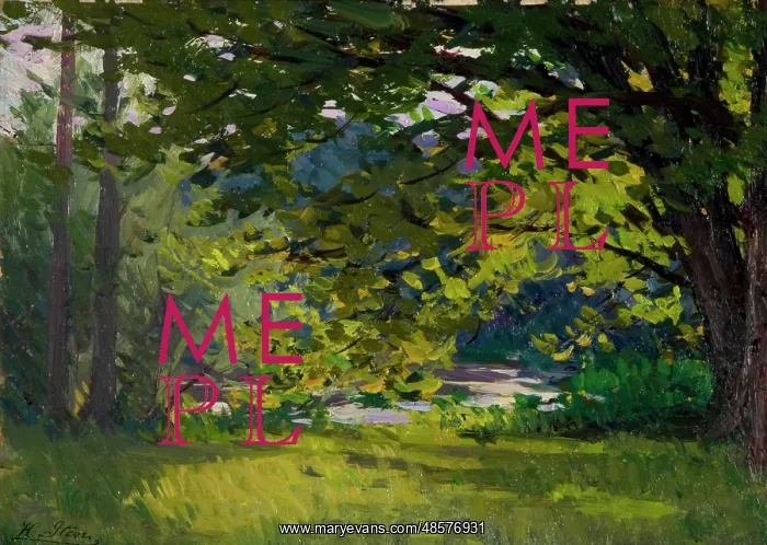 : Meadow with Trees by a River : Meadow with Trees by a River