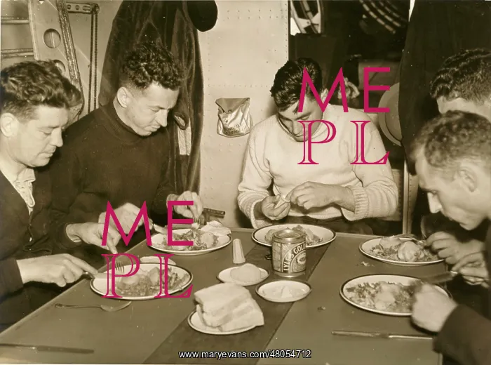: Mealtime on board a Short Sunderland : Mealtime on board a Short Sunderland