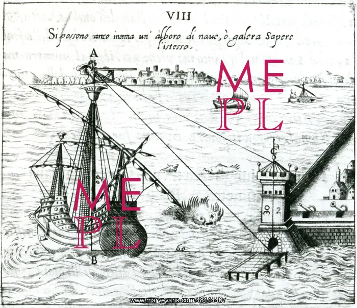 : Measuring the distance from ship to shore, using : Measuring the distance from ship to shore, using