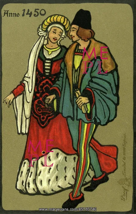 : Medaeval costume from 1450 : Medaeval costume from 1450