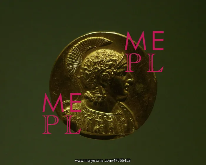 : Medaillon depicting a cuirassed bust of Alexander the Great : Medaillon depicting a cuirassed bust of Alexander the Great
