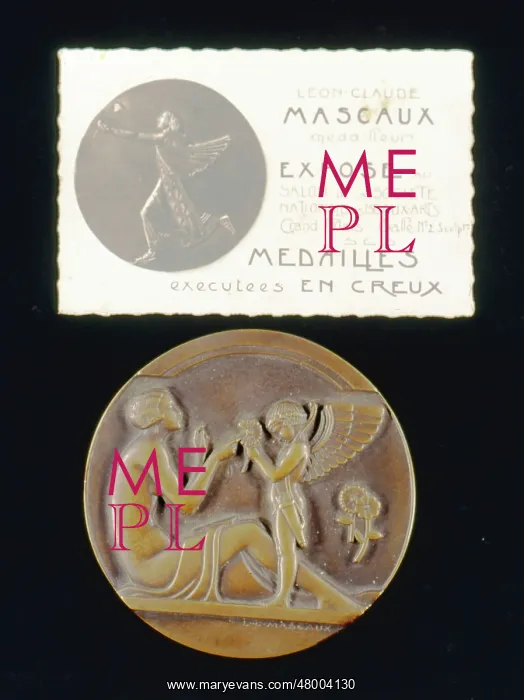 : Medal by Leon Claude Mascaux : Medal by Leon Claude Mascaux