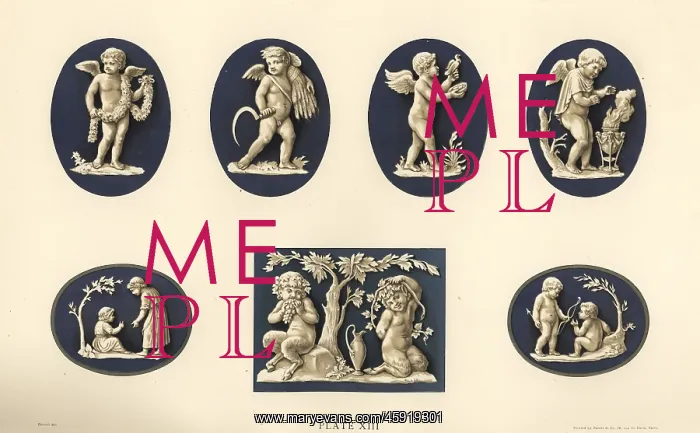 : Medallions of Cupids and children : Medallions of Cupids and children