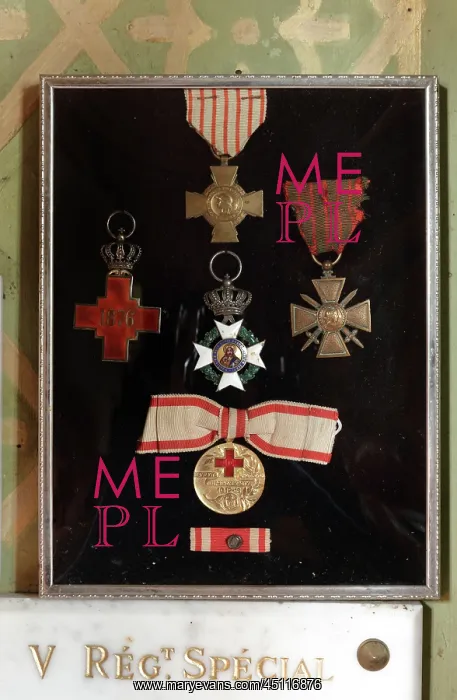 : Medals, Russian Orthodox Chapel, Saint-Hilaire-le-Grand : Medals, Russian Orthodox Chapel, Saint-Hilaire-le-Grand