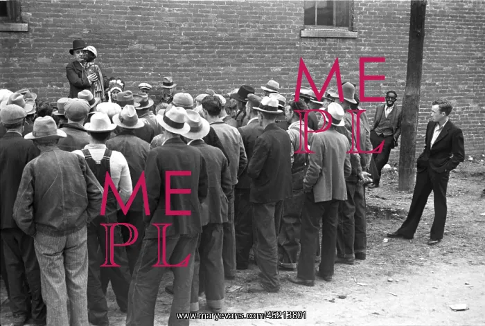 : Medicine Show, man in blackface at right, ? : Medicine Show, man in blackface at right, ?