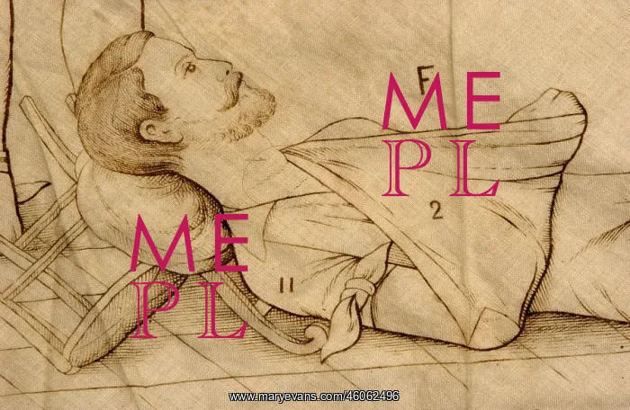  : medicine, sick persons, man with arm sling, first