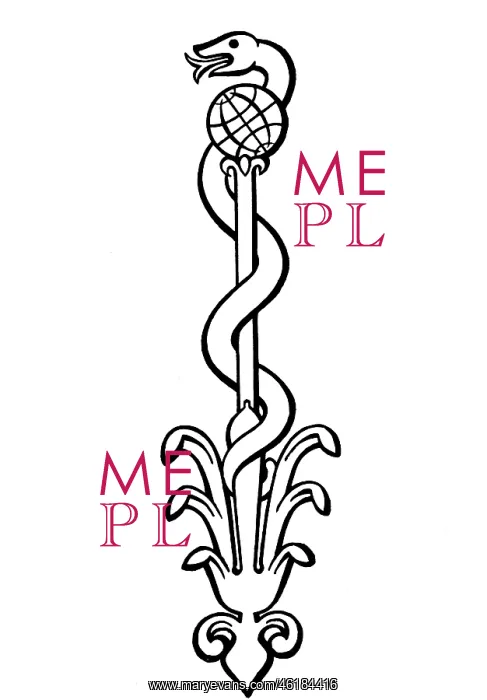 : medicine, Staff of Asclepius, drawing : medicine, Staff of Asclepius, drawing