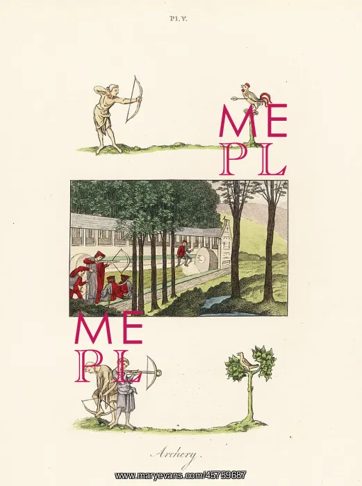 : Medieval archery scenes : Medieval archery scenes