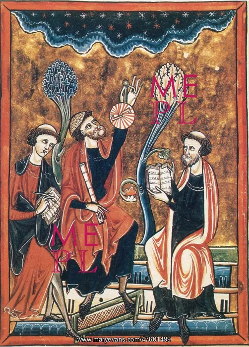 : Medieval Astronomers With Astrolabe : Medieval Astronomers With Astrolabe