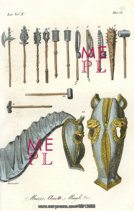 : Medieval battle weapons and horse armour barding : Medieval battle weapons and horse armour barding