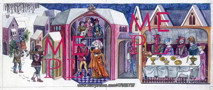 : Medieval Christmas preparations : Medieval Christmas preparations