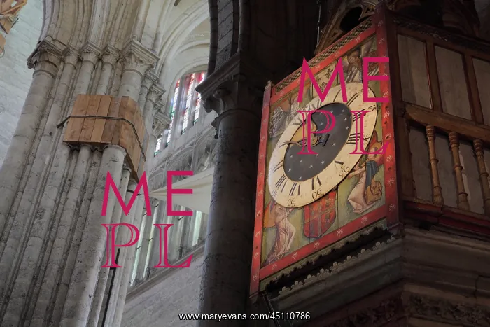 : Medieval clock, Cathedrale Saint-Pierre de Beauvais : Medieval clock, Cathedrale Saint-Pierre de Beauvais