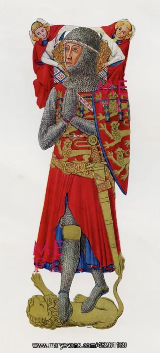 : Medieval Crusader Knight in armour - William de Valence : Medieval Crusader Knight in armour - William de Valence