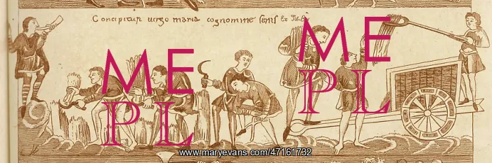  : Medieval farmers haymaking