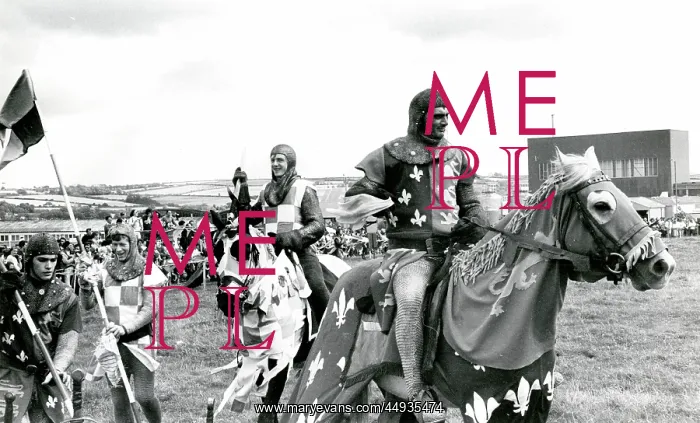 : Medieval jousting tournament, Cornwall : Medieval jousting tournament, Cornwall