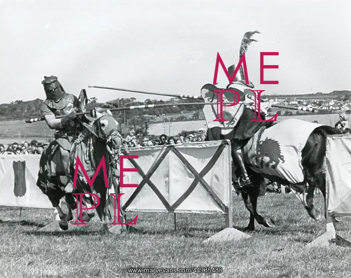 : Medieval jousting tournament, Cornwall : Medieval jousting tournament, Cornwall