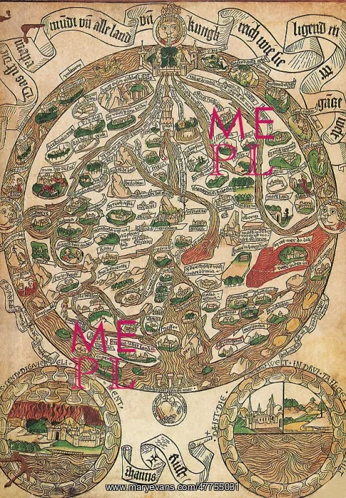  : Medieval Map of Europe 1480