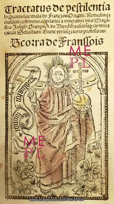 : Medieval plague pamphlet : Medieval plague pamphlet