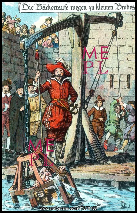 : Medieval Punishment, Ducking-Stool : Medieval Punishment, Ducking-Stool