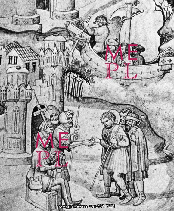 : Medieval representation of Jerusalem pilgrims : Medieval representation of Jerusalem pilgrims