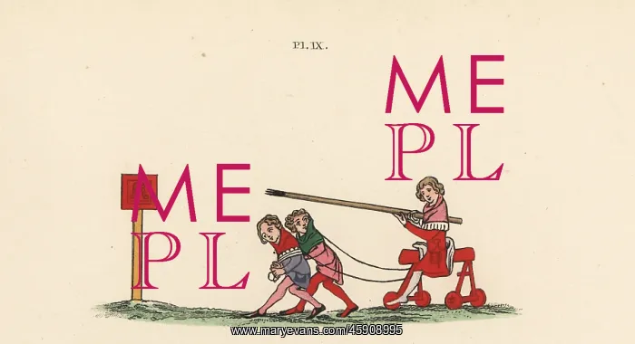 : Medieval tilting game or quintain : Medieval tilting game or quintain