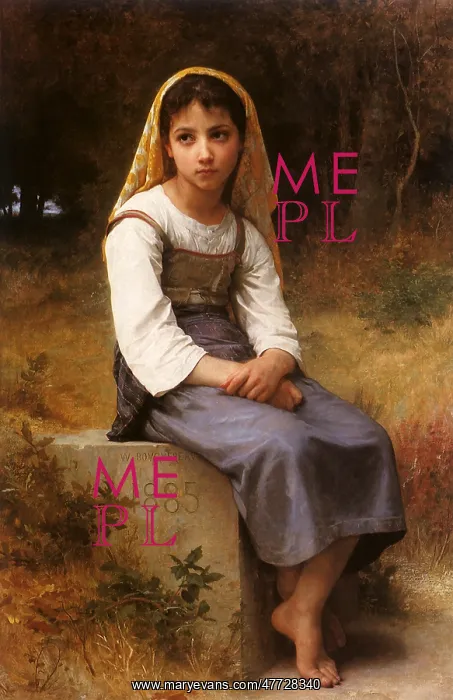 : Meditation, by Bouguereau : Meditation, by Bouguereau
