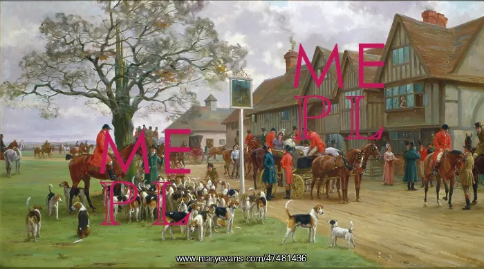 : The Meet ' huntsmen and hounds : The Meet ' huntsmen and hounds