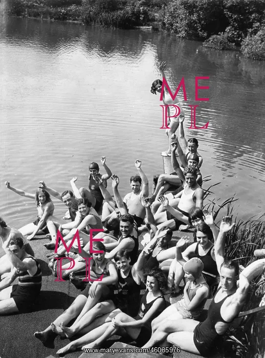 : Meeting at the bathing place : Meeting at the bathing place