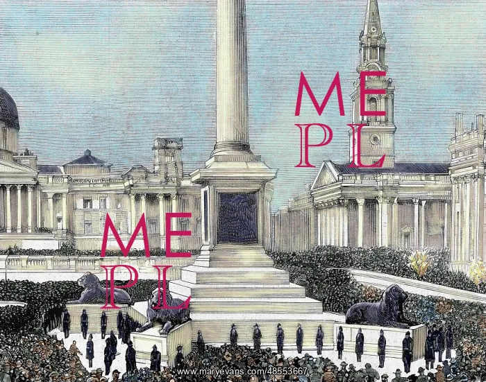 : Meeting of workers unemployed in Trafalgar Square. London : Meeting of workers unemployed in Trafalgar Square. London