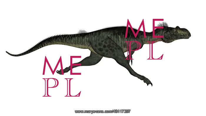 : Megalosaurus dinosaur running, white background : Megalosaurus dinosaur running, white background