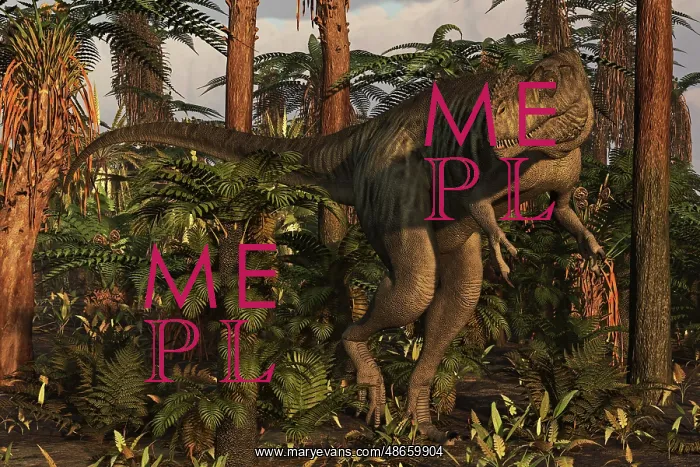 : Megalosaurus dinosaur stalks the forest : Megalosaurus dinosaur stalks the forest