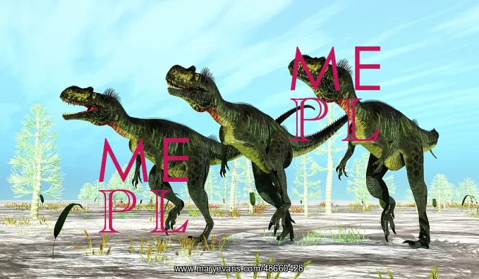 : Megalosaurus dinosaurs hunting for prey : Megalosaurus dinosaurs hunting for prey