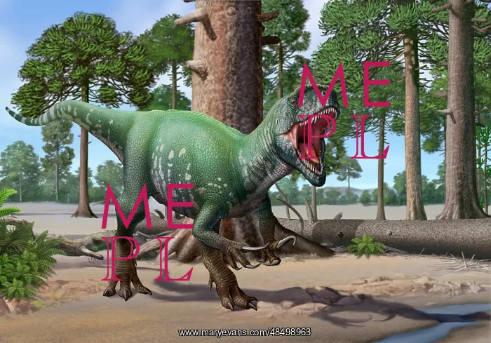 : A Megaraptor lets out a vicious roar : A Megaraptor lets out a vicious roar