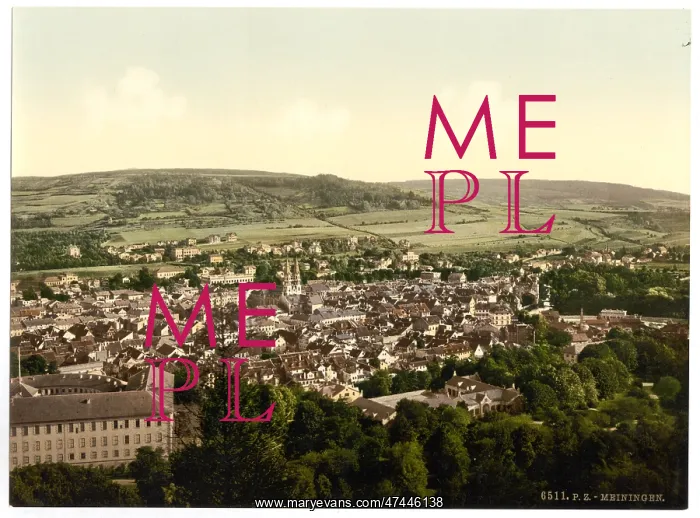 : Meiningen, from Dietze House, Thuringia, Germany : Meiningen, from Dietze House, Thuringia, Germany