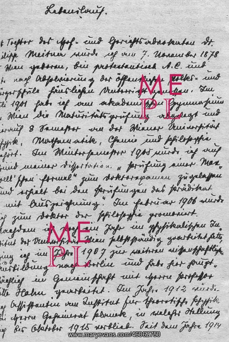 : Meitner, Lise, 7.11.1878 - 27. 10.1968, Austrian : Meitner, Lise, 7.11.1878 - 27. 10.1968, Austrian
