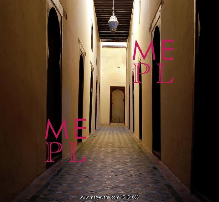 : Meknes. Corridor, Bou Inania Madrasa, Meknes, Morocco : Meknes. Corridor, Bou Inania Madrasa, Meknes, Morocco