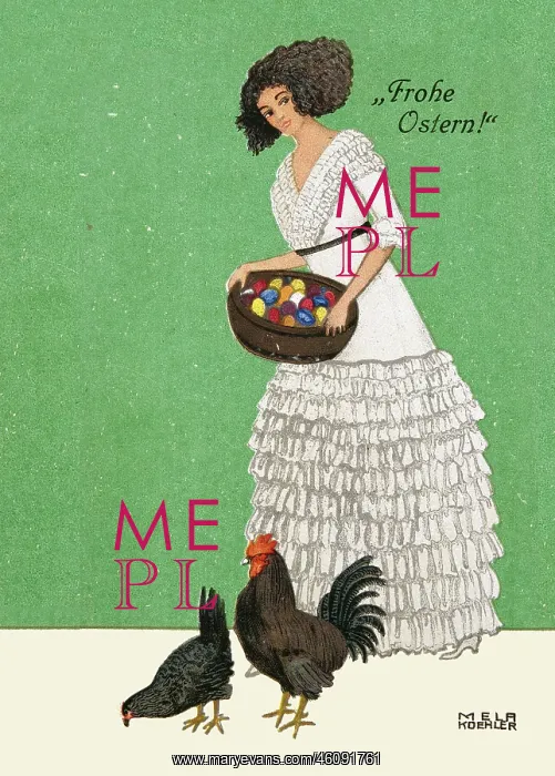 : Mela Koehler. Easter Card. Wiener : Mela Koehler. Easter Card. Wiener