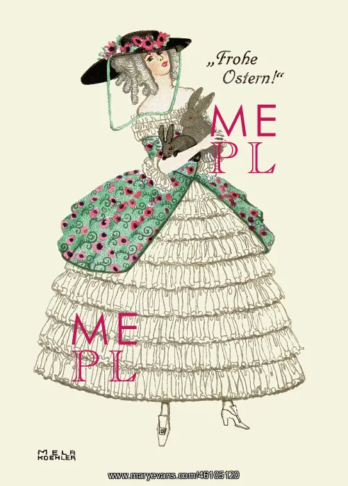 : Mela Koehler. Easter Card. Wiener : Mela Koehler. Easter Card. Wiener