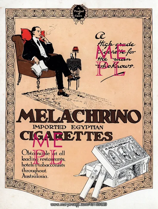: Melachrino Advertisement : Melachrino Advertisement