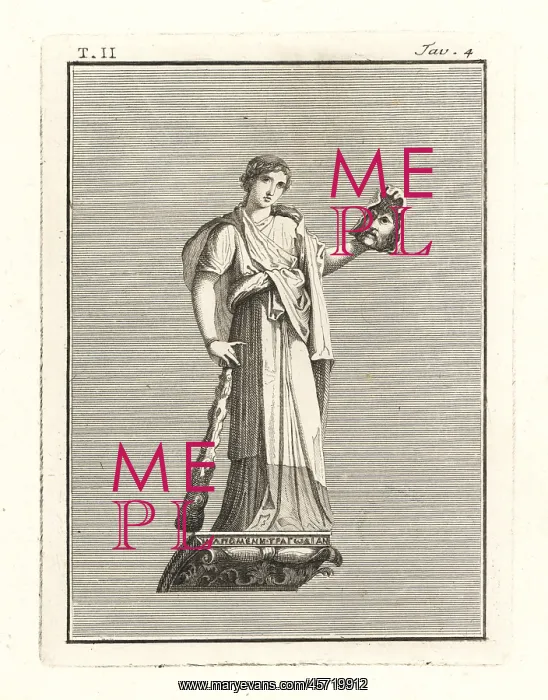 : Melpomene, Roman muse of tragedy : Melpomene, Roman muse of tragedy