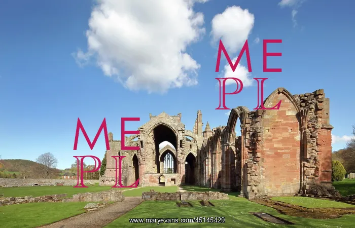 : Melrose Abbey, Borders, Scotland : Melrose Abbey, Borders, Scotland