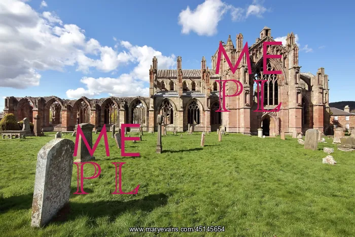 : Melrose Abbey, Borders, Scotland : Melrose Abbey, Borders, Scotland