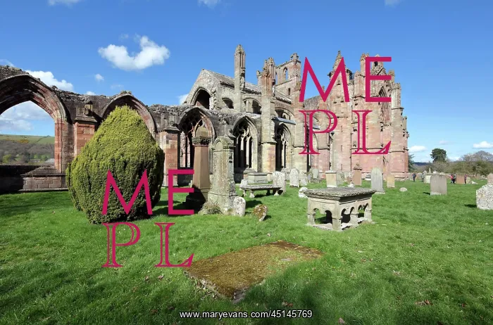 : Melrose Abbey, Borders, Scotland : Melrose Abbey, Borders, Scotland