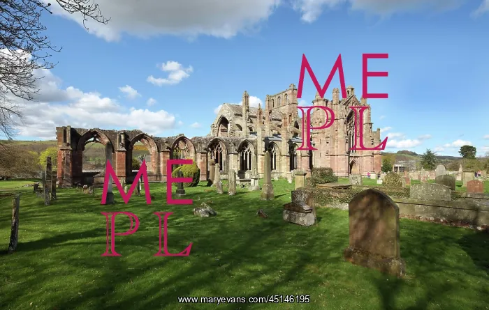 : Melrose Abbey, Borders, Scotland : Melrose Abbey, Borders, Scotland